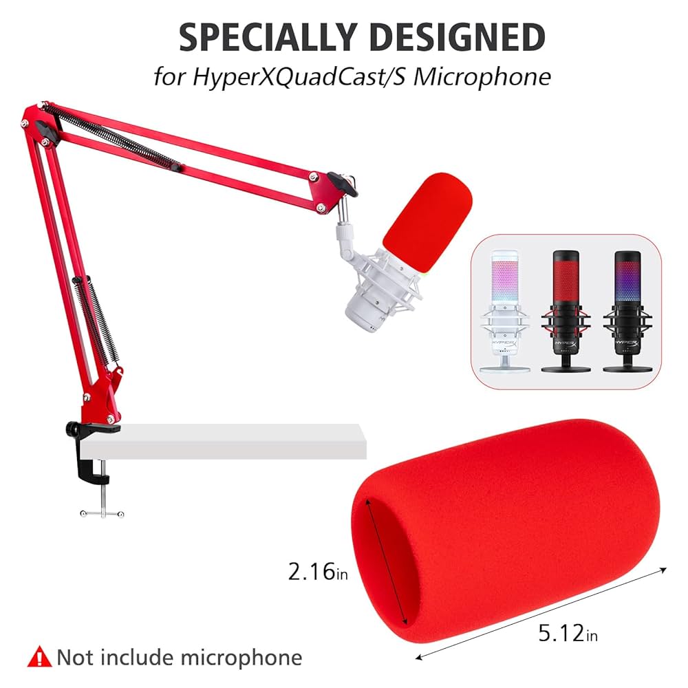 [アームセット]HYPERX QuadCast Amazon.com: QuadCast 2 Boom Arm, Mic Arm Microphone Arm for